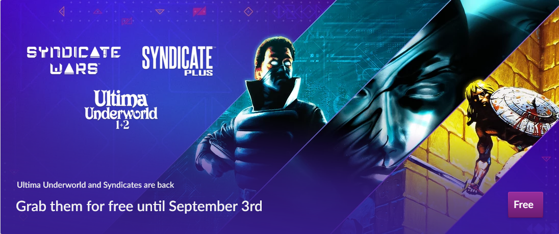 [ЗАДАРМА] Ultima Underworld 1+2, Syndicate Plus і Syndicate Wars​ [GOG]